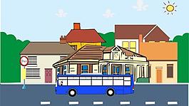 公交車卡通圖片