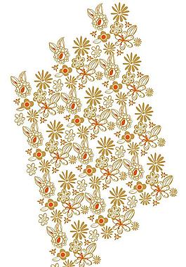 鮮花花朵 卡通背景圖片