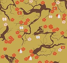卡通梅花背景圖片