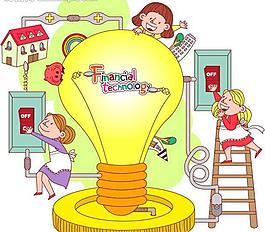 電燈發(fā)電圖片