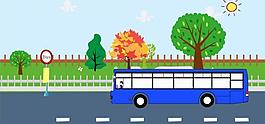公交車卡通圖片