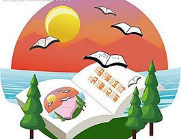 插画设计 校园生活图片