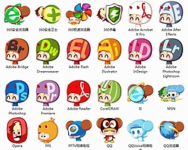 萌可愛娃娃系列圖標
