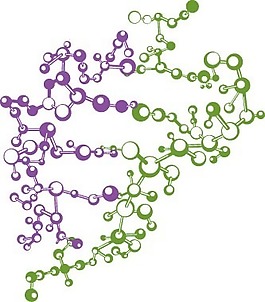 化學分子示意圖矢量素材