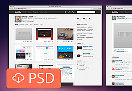 Dribbble上的PSD模型