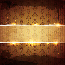 閃耀花紋背景02—矢量素材