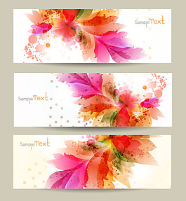 花紋banner01-矢量素材