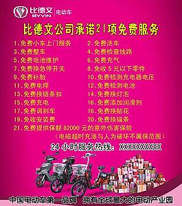 比德文电动车海报图片