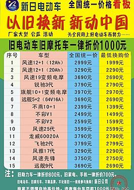 電動車宣傳單圖片