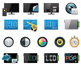 科技圖標(biāo)01—矢量素材