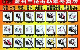 三枪电动车宣传单图片