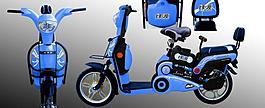 電動(dòng)車白色貼花設(shè)計(jì)圖片