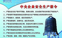 中央安全生產(chǎn)禁令圖片