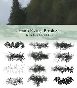 Photoshop 葉子筆刷