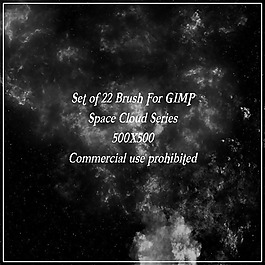 22款高清晰白云&nbsp;GIMP&nbsp;筆刷