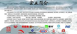 企业简介海报图片