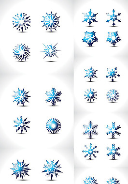 特別的雪花矢量素材