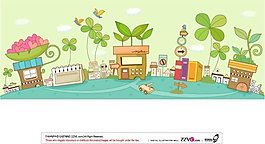 科技信息矢量背景圖10