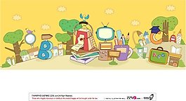 科技信息矢量背景圖7