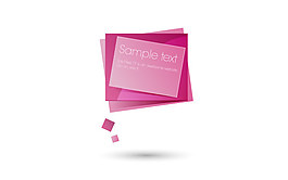 網頁橫幅泡泡型矢量圖素材