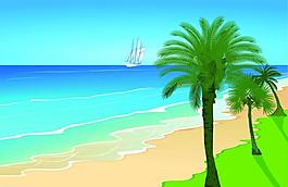 夏日海灘圖片