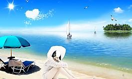 海灘風(fēng)景圖片