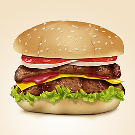 hamburger汉堡—psd分层素材