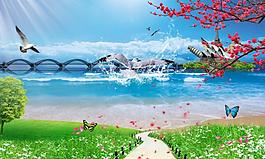 海滩风景图片