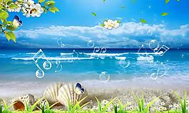 海灘貝殼圖片