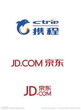 攜程網京東新logo矢量素材