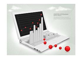 筆記本電腦商務圖片