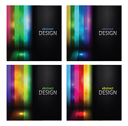 豎紋幻彩背景矢量素材