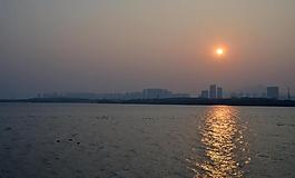 長河落日圓圖片