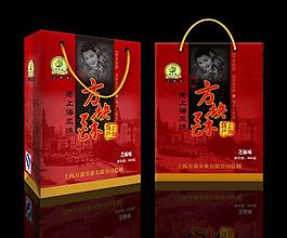 方塊酥手提袋（展開圖）圖片