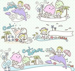 可爱的夏日娃娃图片