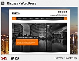 HTML5前臺框架模板（Biscaya