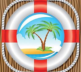 夏天主題矢量素材圖片