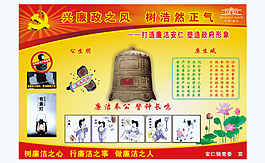 黨政廉政清廉宣傳畫(huà)