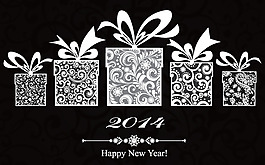 2014马年圣诞主题模板矢量素材-2