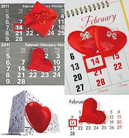 2.14情人節(jié)臺歷——高清圖片