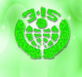 綠色樹葉拼315標(biāo)圖片