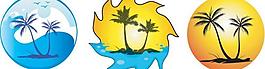 夏日椰子樹圖片