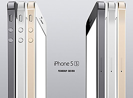 iPhone5S側視圖模型