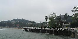 海邊長(zhǎng)廊圖片