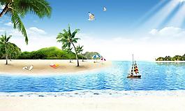 海邊沙灘圖片
