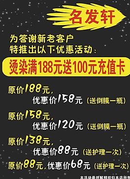 理發(fā)店海報(bào)圖片