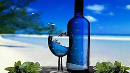 夏日海邊圖片