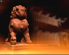 影视素材中国元素石狮模板下载