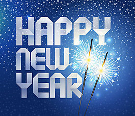 Happy&nbsp;new&nbsp;year折紙背景——矢量素材