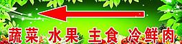綠色水果指示牌圖片